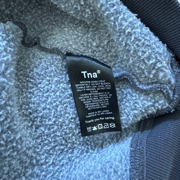 ARITZIA TNA Crewneck slate grey purple size Small - Picture 4 of 5